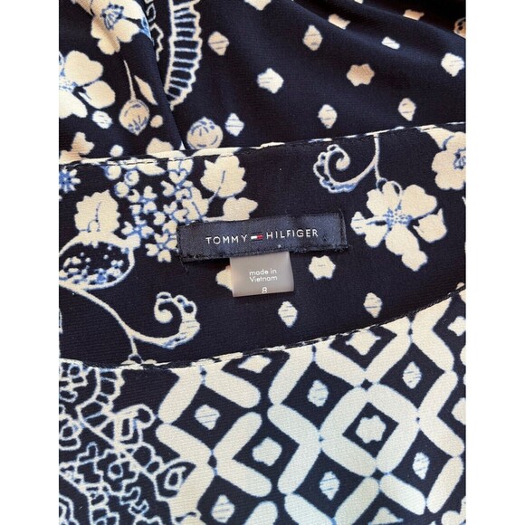 Tommy Hilfiger Dress Navy Patchwork Sleeveless Knee Length Jersey‎ Knit Sheath 8 - Picture 4 of 10